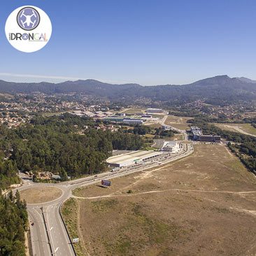 Zona Franca Vigo fotografía aérea grandes obras logo Grupo Drongal