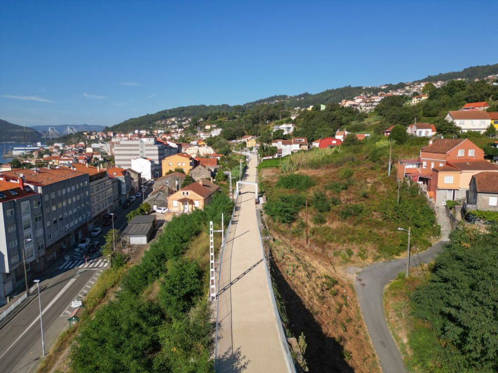 Senda peatonal Chapela - Vigo en Redondela